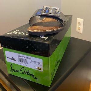 Silver sandals, never worn